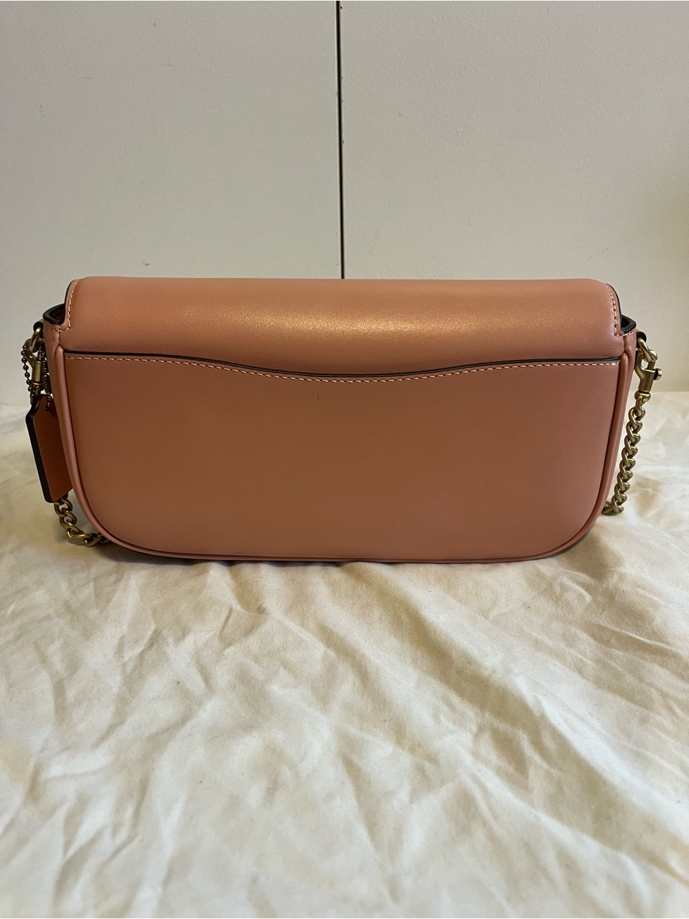 Coach Brook Flap Chain Bag 
Peach/Brass - Picture 4 of 12